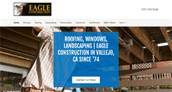 Desktop Screenshot of eagleconstructionroofing.com
